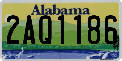 AL license plate 2AQ1186