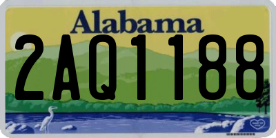 AL license plate 2AQ1188