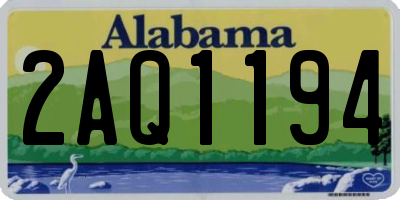 AL license plate 2AQ1194