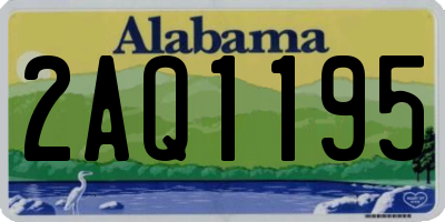AL license plate 2AQ1195