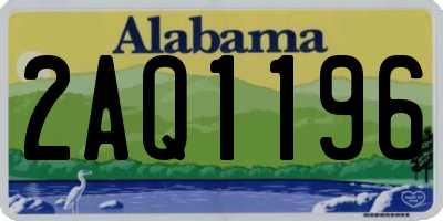 AL license plate 2AQ1196