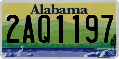 AL license plate 2AQ1197