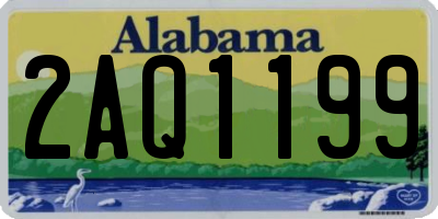 AL license plate 2AQ1199