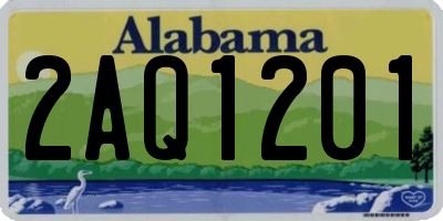 AL license plate 2AQ1201