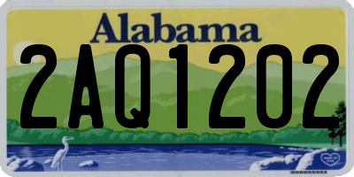 AL license plate 2AQ1202