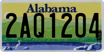 AL license plate 2AQ1204