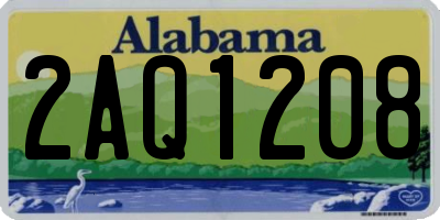 AL license plate 2AQ1208