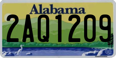 AL license plate 2AQ1209