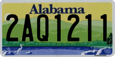 AL license plate 2AQ1211