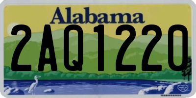 AL license plate 2AQ1220
