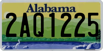 AL license plate 2AQ1225