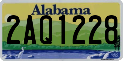 AL license plate 2AQ1228
