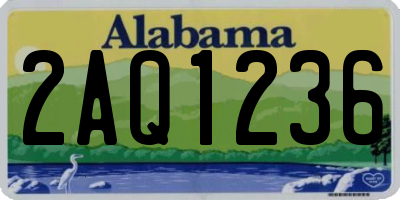 AL license plate 2AQ1236