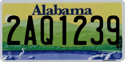 AL license plate 2AQ1239