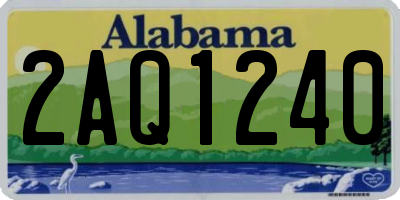 AL license plate 2AQ1240