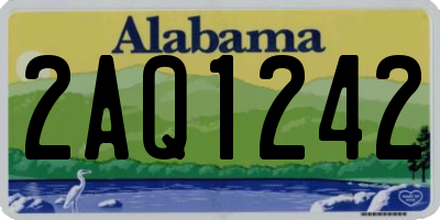 AL license plate 2AQ1242