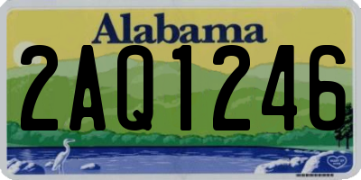 AL license plate 2AQ1246