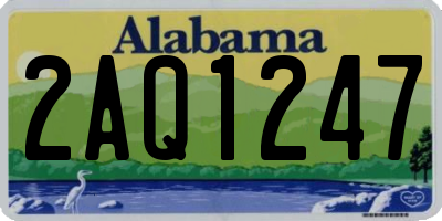 AL license plate 2AQ1247