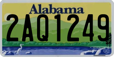 AL license plate 2AQ1249