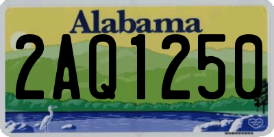 AL license plate 2AQ1250
