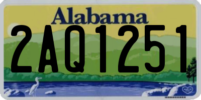 AL license plate 2AQ1251