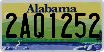 AL license plate 2AQ1252