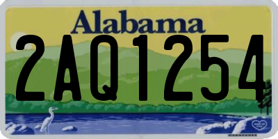 AL license plate 2AQ1254