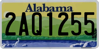 AL license plate 2AQ1255