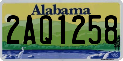 AL license plate 2AQ1258