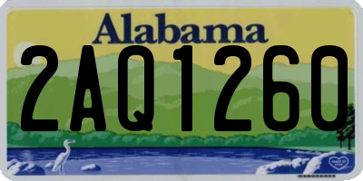 AL license plate 2AQ1260