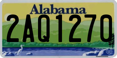 AL license plate 2AQ1270