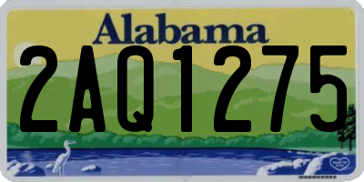 AL license plate 2AQ1275