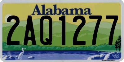 AL license plate 2AQ1277