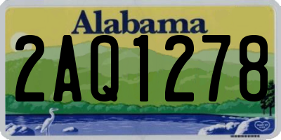 AL license plate 2AQ1278