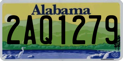 AL license plate 2AQ1279