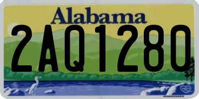 AL license plate 2AQ1280