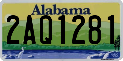 AL license plate 2AQ1281