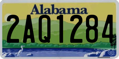 AL license plate 2AQ1284