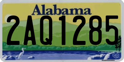 AL license plate 2AQ1285