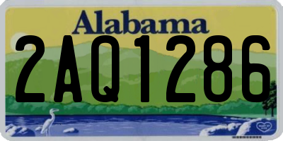 AL license plate 2AQ1286