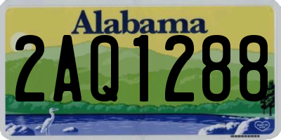 AL license plate 2AQ1288