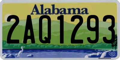 AL license plate 2AQ1293
