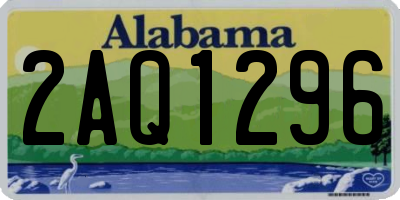AL license plate 2AQ1296