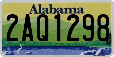 AL license plate 2AQ1298