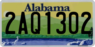 AL license plate 2AQ1302