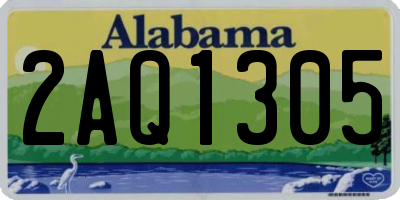 AL license plate 2AQ1305