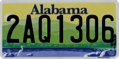 AL license plate 2AQ1306