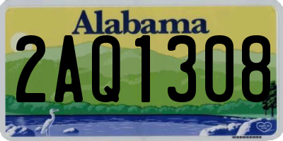 AL license plate 2AQ1308