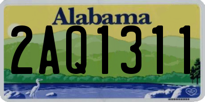 AL license plate 2AQ1311