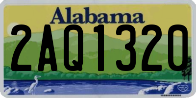 AL license plate 2AQ1320